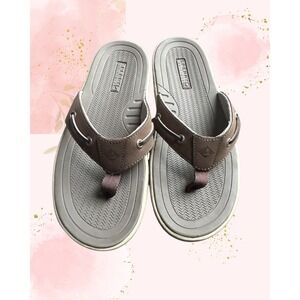 Sperry Baitfish Mens Brown Leather Sandals 8M